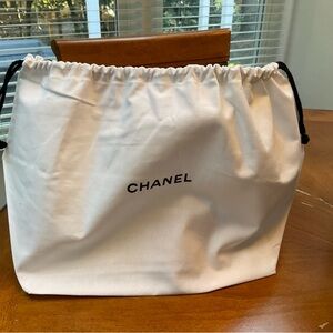 Chanel White Dust Bag Draw String NWT AUTHENTIC